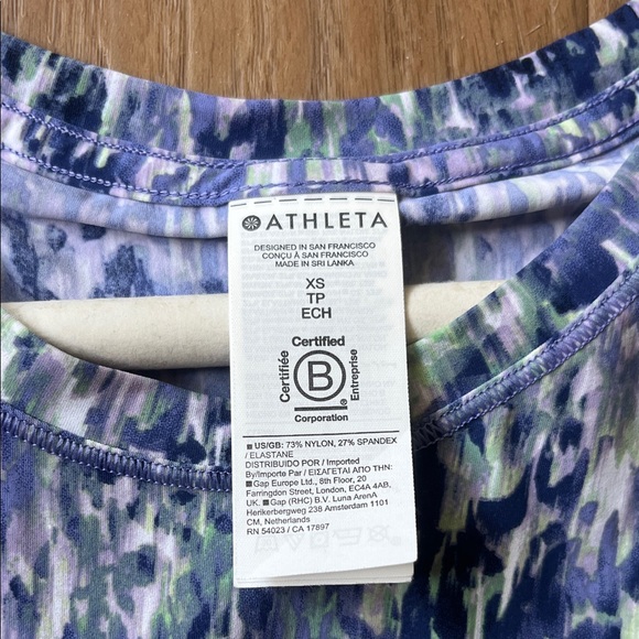 Athleta Multicolor Abstract Tank Top - Picture 2 of 5